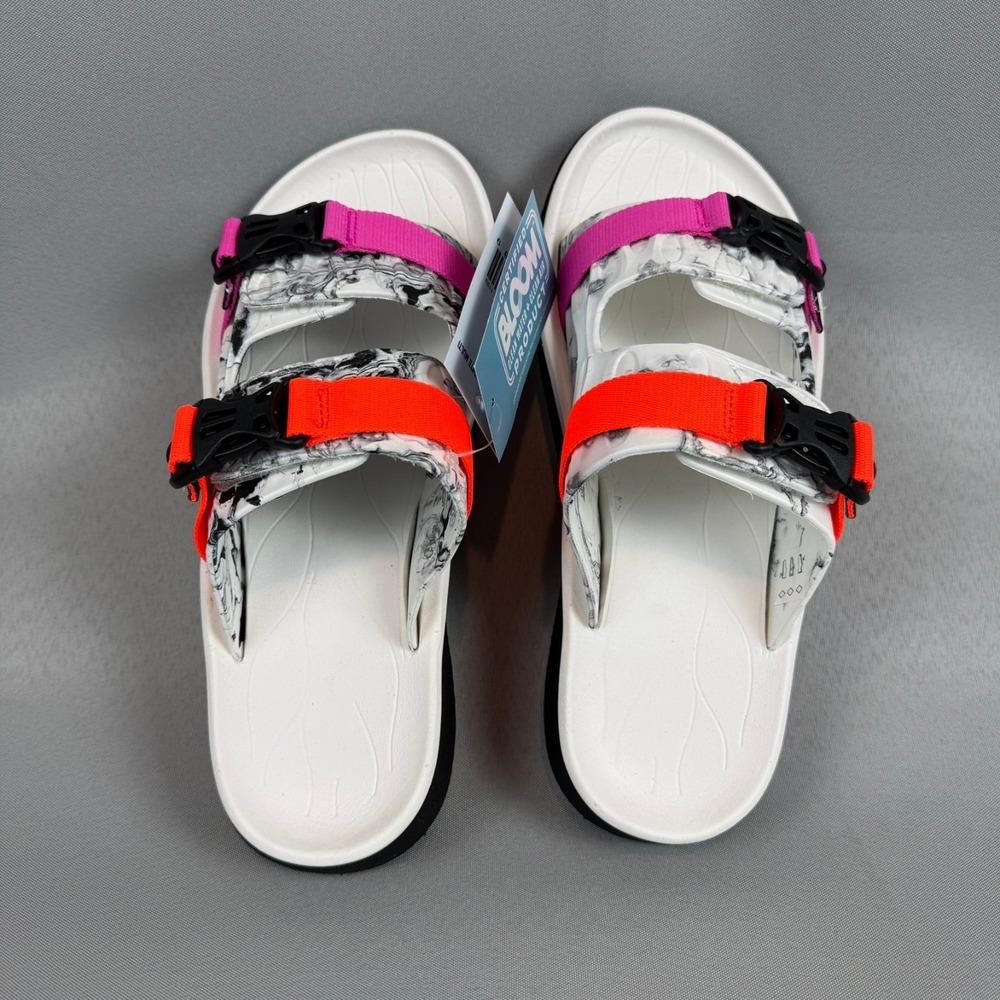 Merrell Hut Ultra Wrap Sandals Mens Size 13 White Black Slip-On J006191 New NIB - Picture 8 of 9